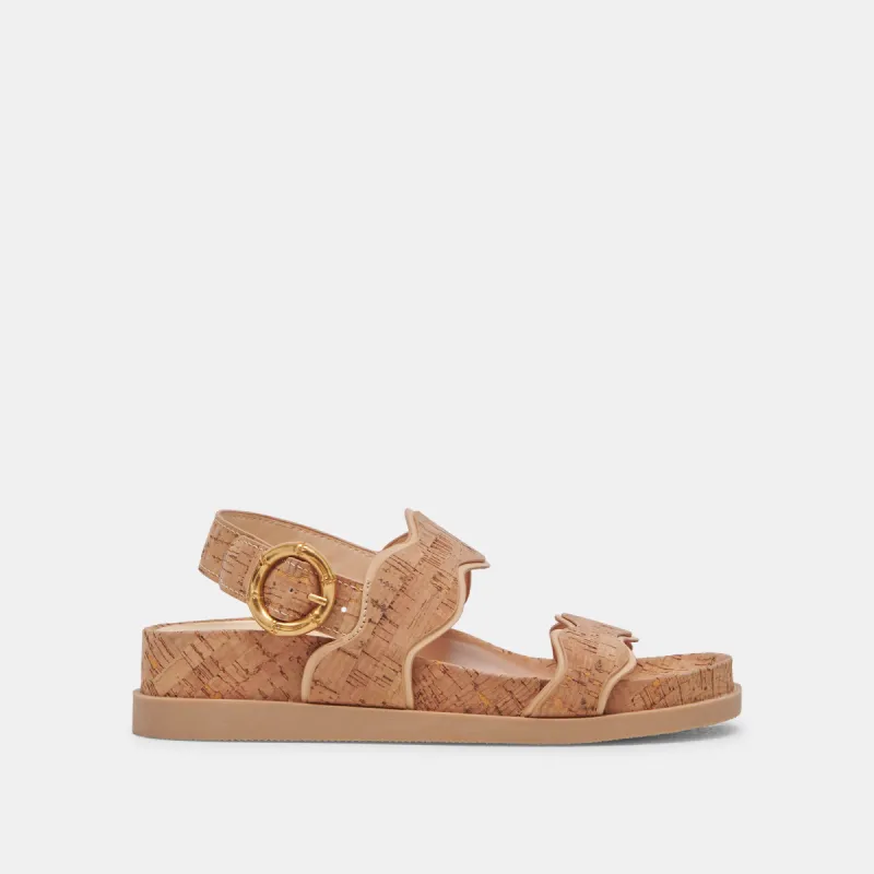 SINDY SANDALS NATURAL CORK sold by Dolce Vita