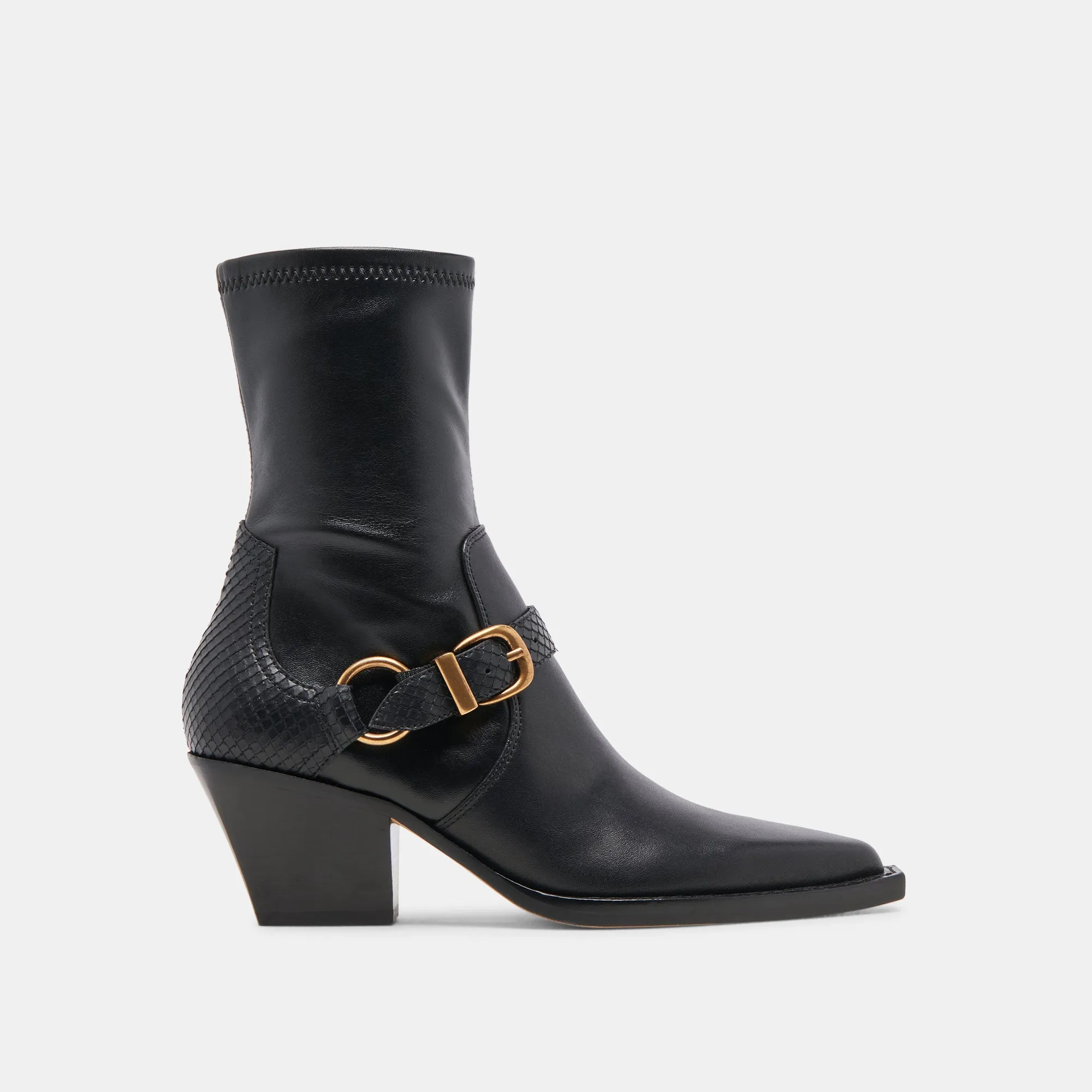RAVE WIDE CALF BOOTS BLACK LEATHER sold by Dolce Vita