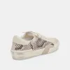 ZINA SNEAKERS BLACK WHITE EMBOSSED SNAKE sold by Dolce Vita