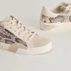 ZINA SNEAKERS BLACK WHITE EMBOSSED SNAKE sold by Dolce Vita