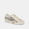 ZINA SNEAKERS BLACK WHITE EMBOSSED SNAKE sold by Dolce Vita