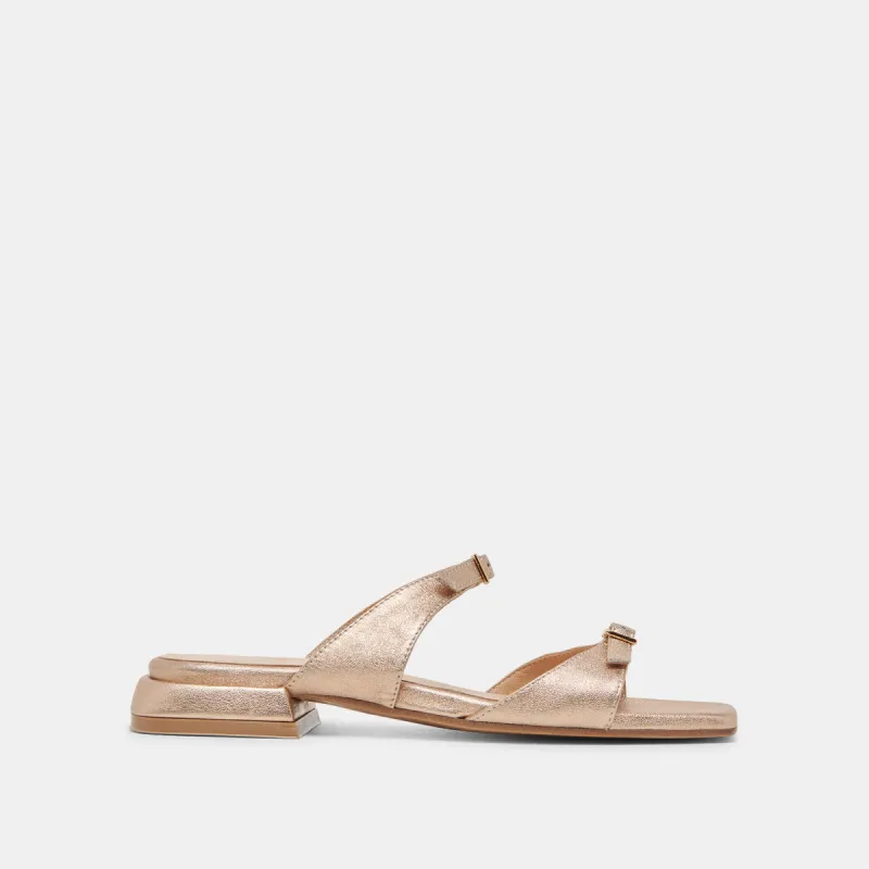 LAVERN SANDALS GOLD METALLIC LEATHER sold by Dolce Vita