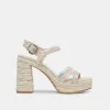ANIRA PEARL HEELS PINK FLORAL PEARLS sold by Dolce Vita