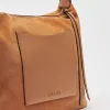 HANA SHOULDER BAG RUSTY OAK SUEDE sold by Dolce Vita