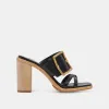 ONNIE HEELS BLACK LEATHER sold by Dolce Vita