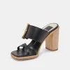 ONNIE HEELS BLACK LEATHER sold by Dolce Vita