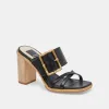 ONNIE HEELS BLACK LEATHER sold by Dolce Vita