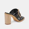 ONNIE HEELS BLACK LEATHER sold by Dolce Vita