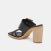 ONNIE HEELS BLACK LEATHER sold by Dolce Vita