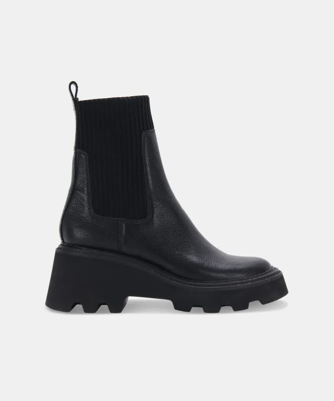 HOVEN BOOTS BLACK LEATHER sold by Dolce Vita