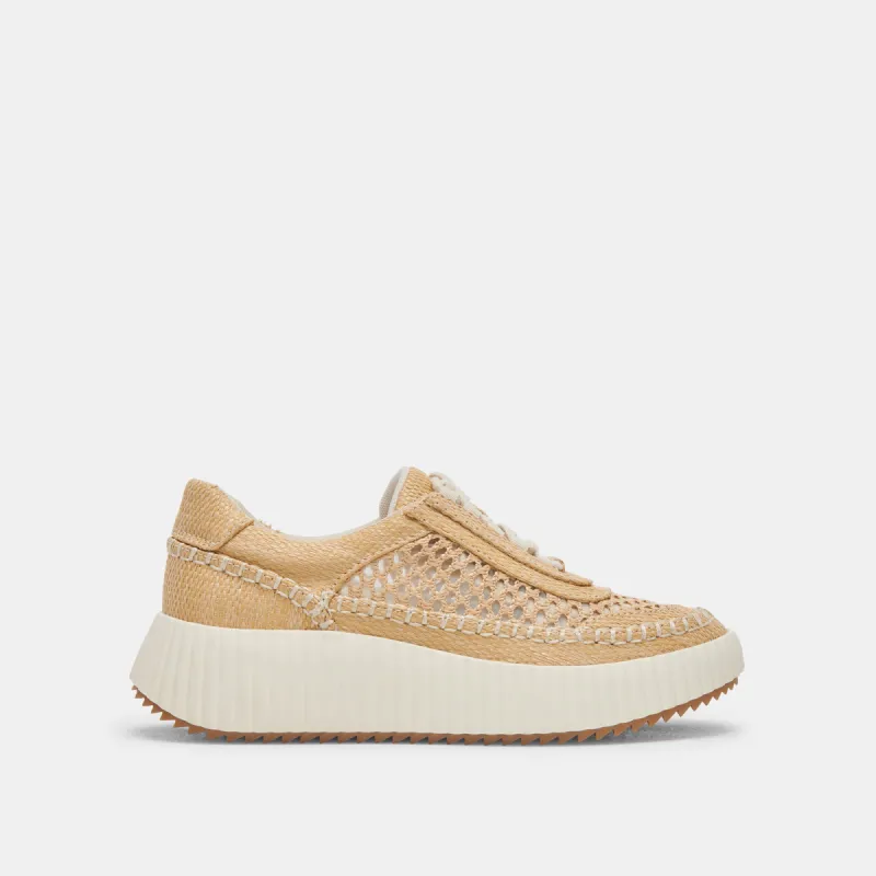 DOLEN SNEAKERS LT NATURAL RAFFIA sold by Dolce Vita
