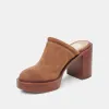 CASTEL HEELS CHESTNUT SUEDE sold by Dolce Vita