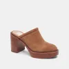 CASTEL HEELS CHESTNUT SUEDE sold by Dolce Vita
