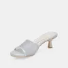 MEEZA HEELS SILVER MESH sold by Dolce Vita