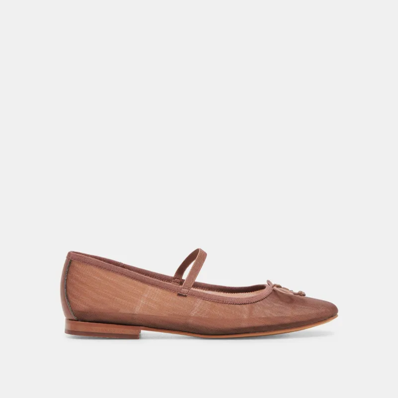 CADEL BALLET FLATS ESPRESSO MESH sold by Dolce Vita