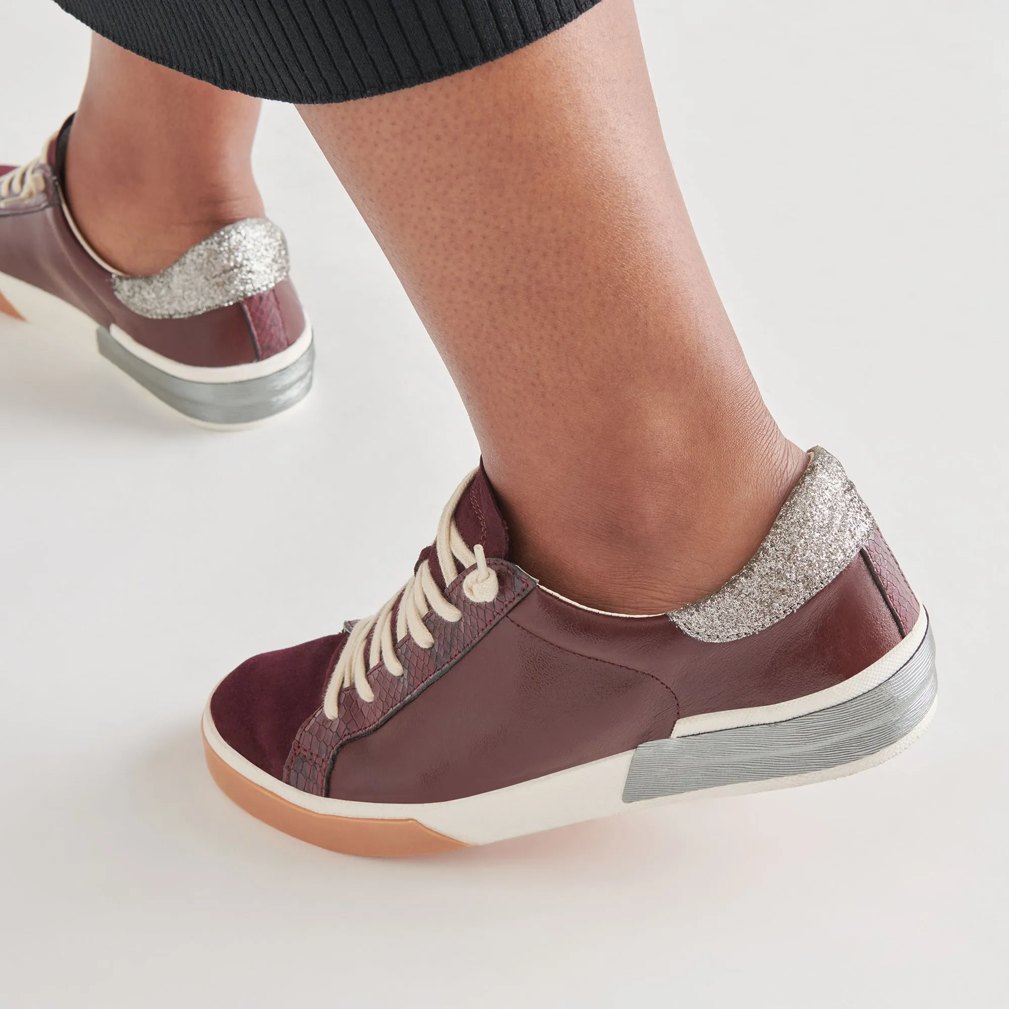 ZINA SNEAKERS BURGUNDY CRINKLE PATENT sold by Dolce Vita product image thumbnail 4
