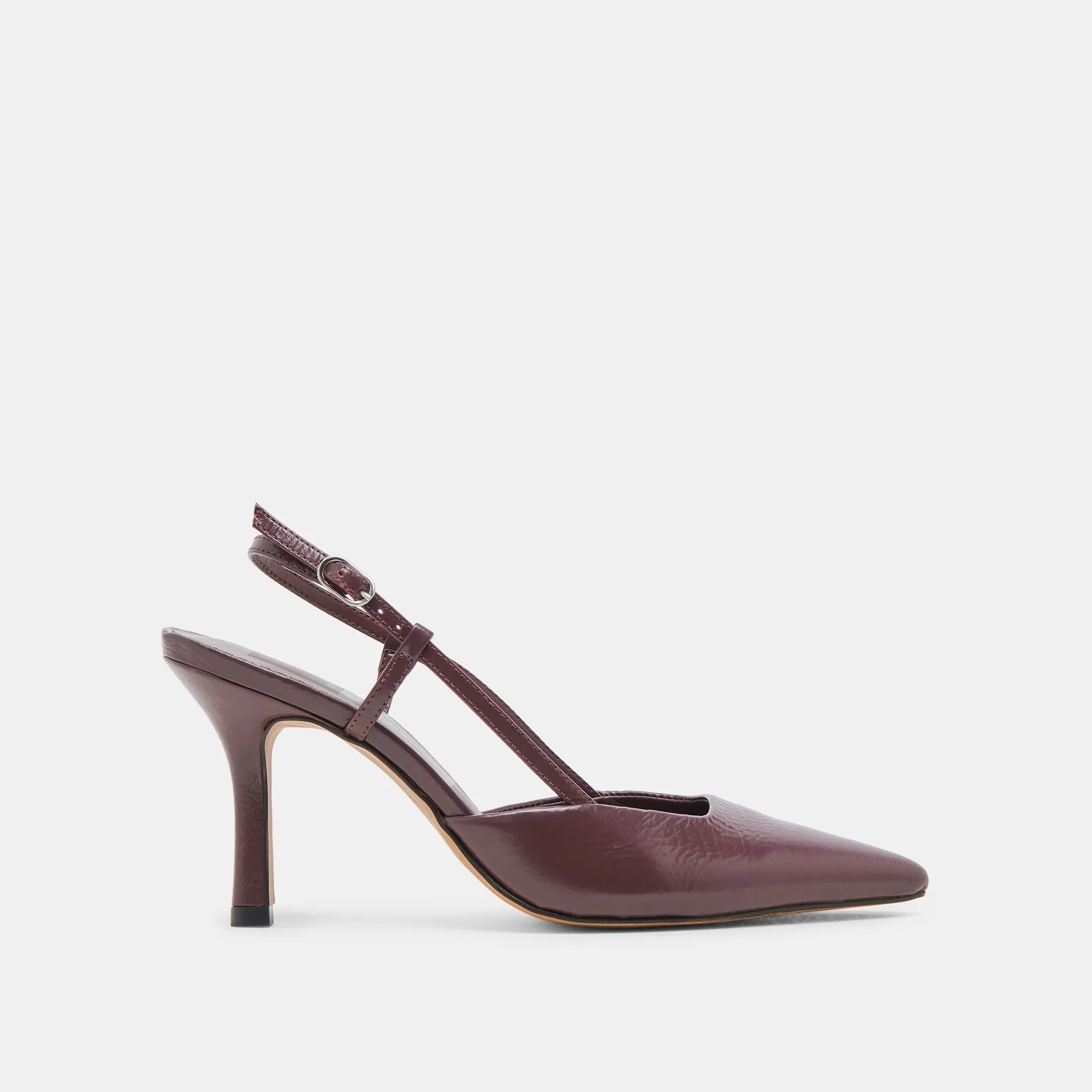 KIM HEELS WINE CRINKLE PATENT sold by Dolce Vita