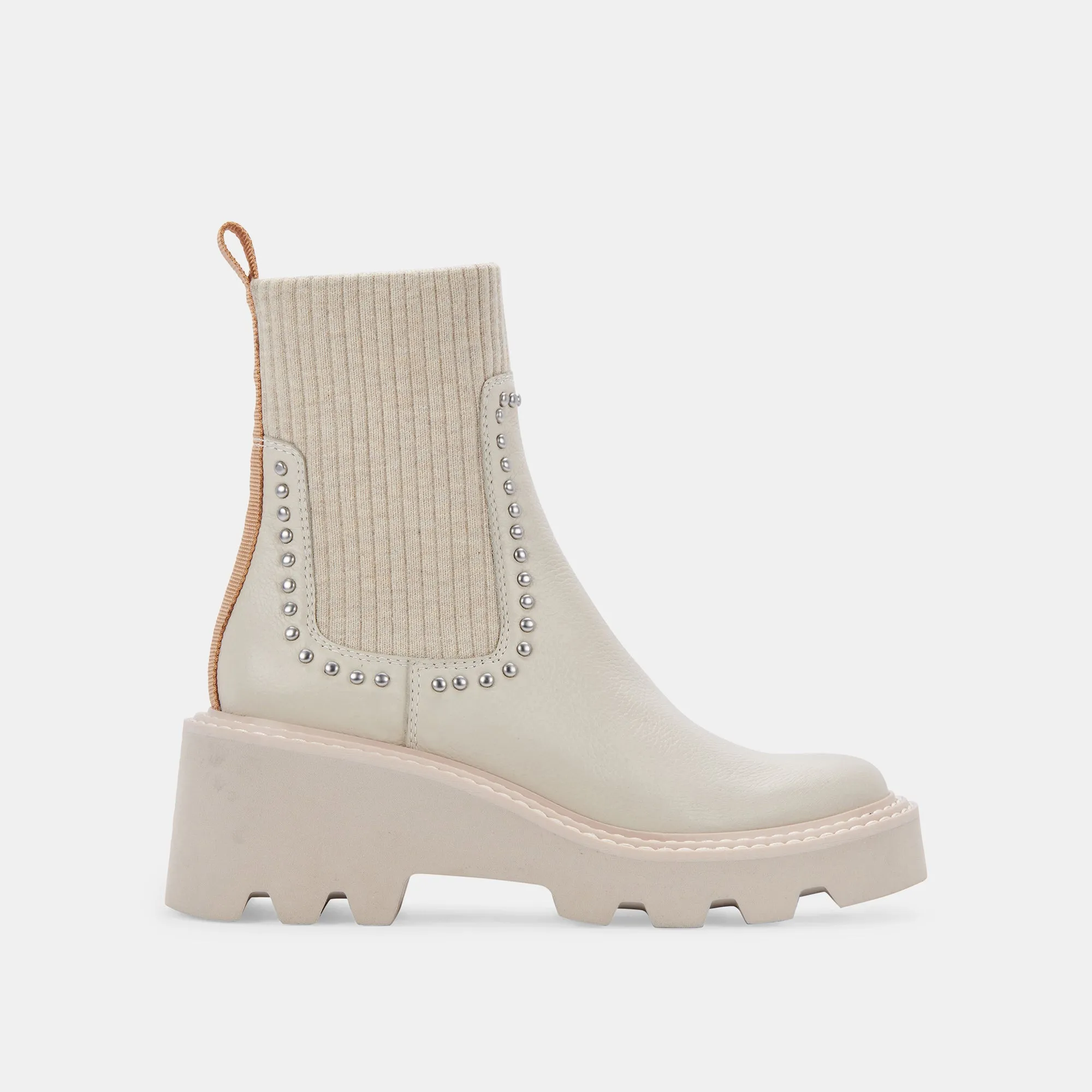 HOVEN STUD H2O BOOTS IVORY LEATHER sold by Dolce Vita