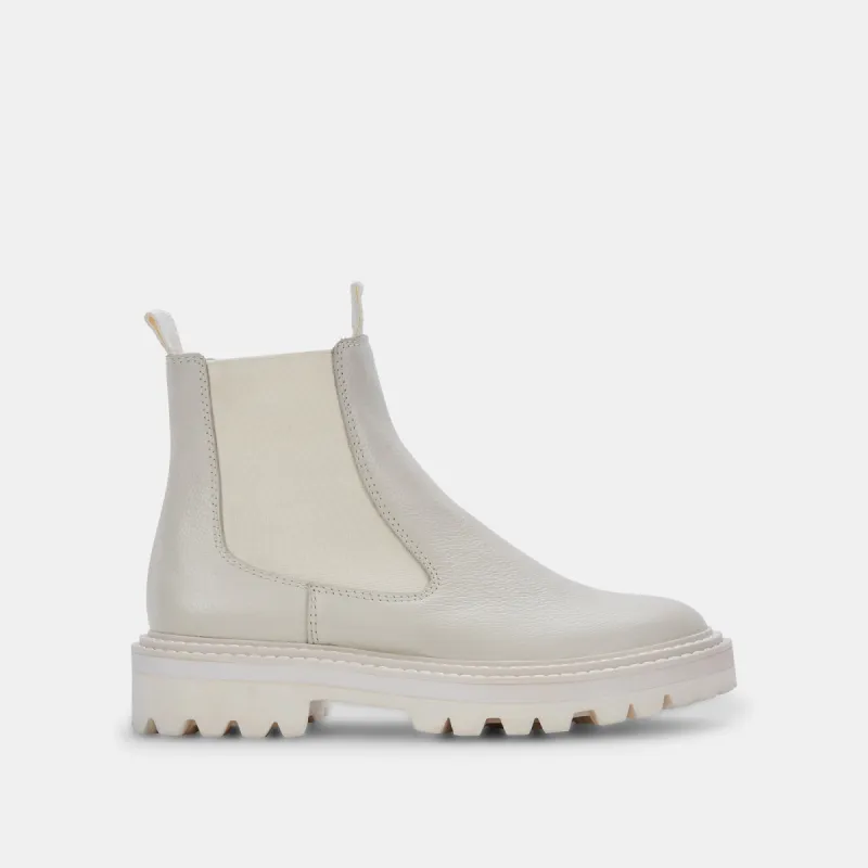 MOANA H2O BOOTS OFF WHITE LEATHER sold by Dolce Vita
