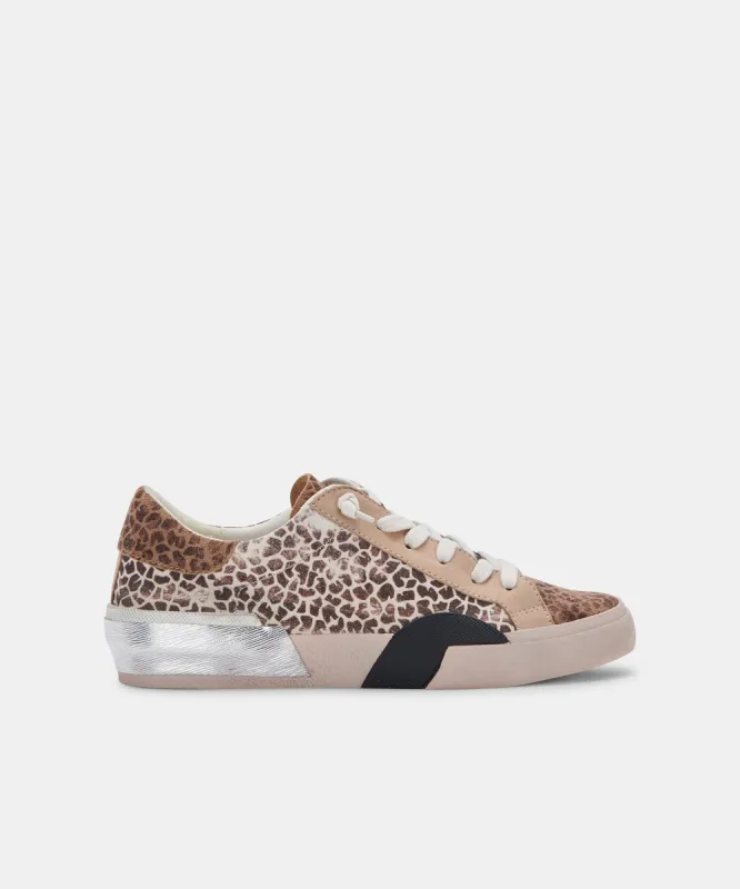 ZINA SNEAKERS LEOPARD MULTI DUSTED SUEDE sold by Dolce Vita