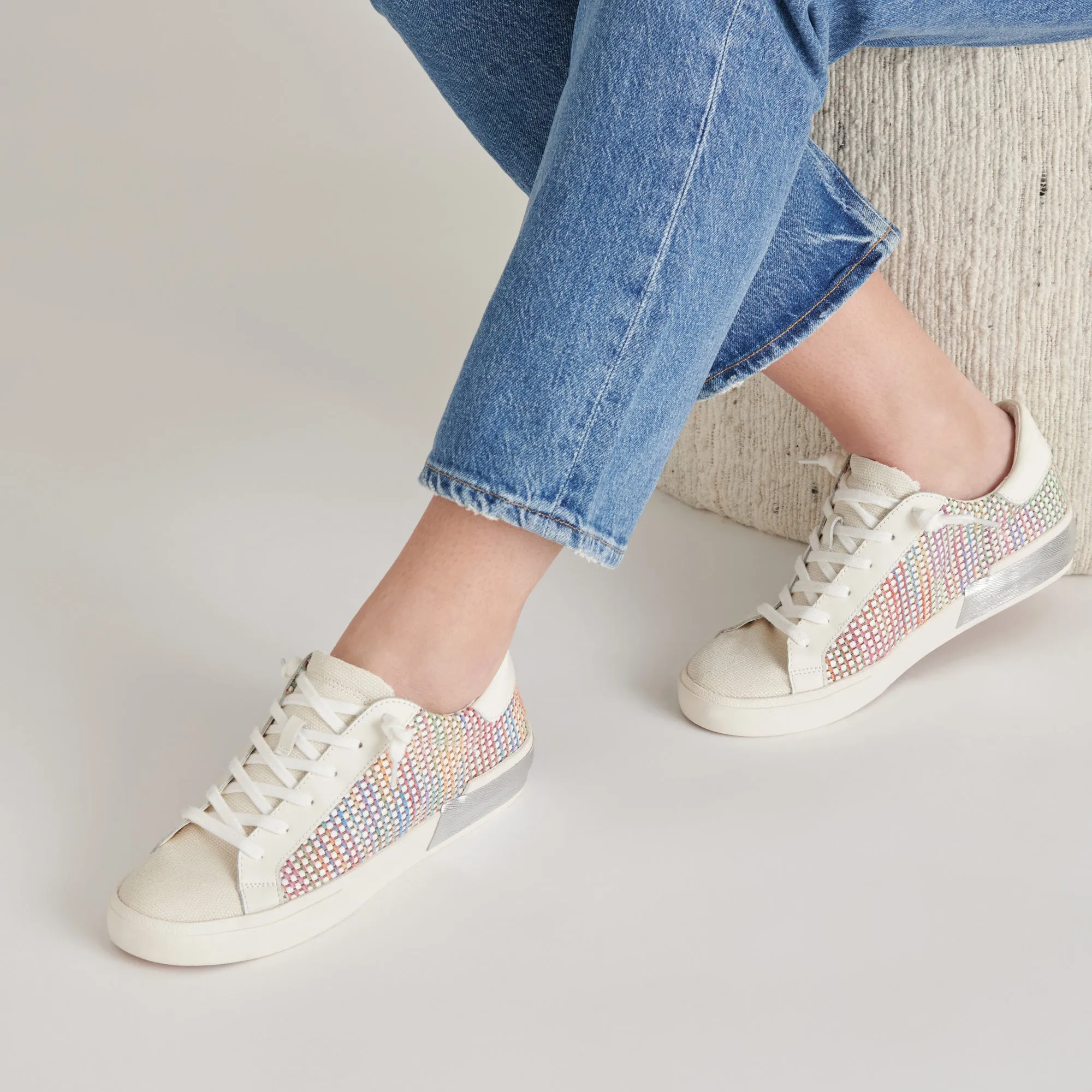 ZINA PRIDE SNEAKERS WHITE MULTI RAFFIA sold by Dolce Vita product image thumbnail 2
