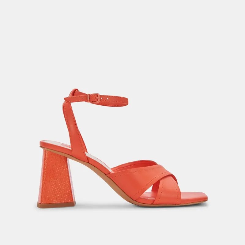 TIKI HEELS PERSIMMON LEATHER sold by Dolce Vita