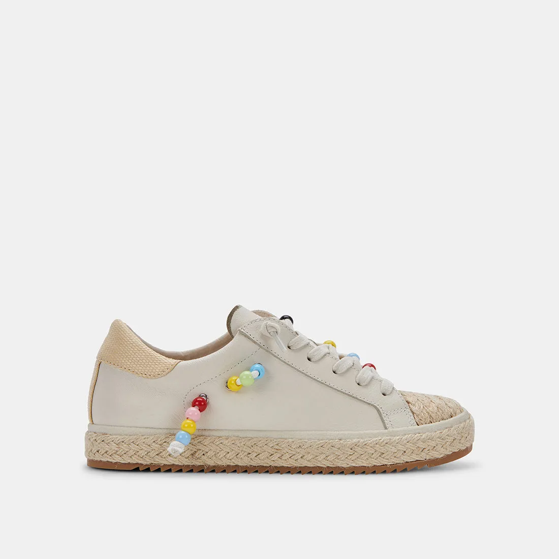 ZOE PRIDE SNEAKERS IVORY LEATHER sold by Dolce Vita