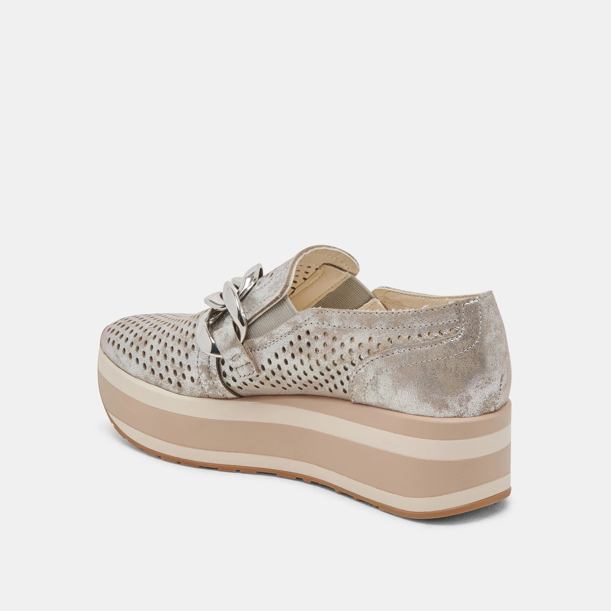 JHENEE PERFORATED SNEAKERS SILVER NUBUCK sold by Dolce Vita product image thumbnail 5