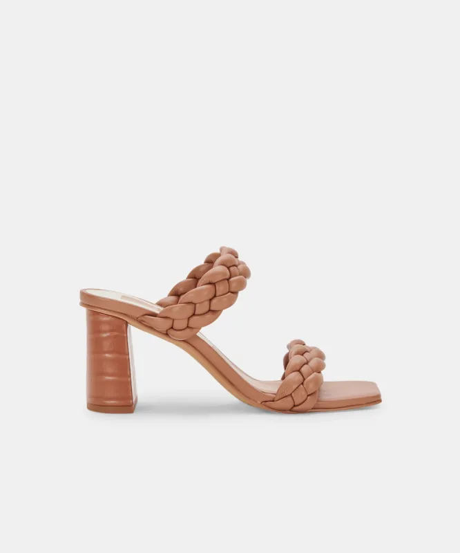 PAILY WIDE HEELS CARAMEL STELLA sold by Dolce Vita