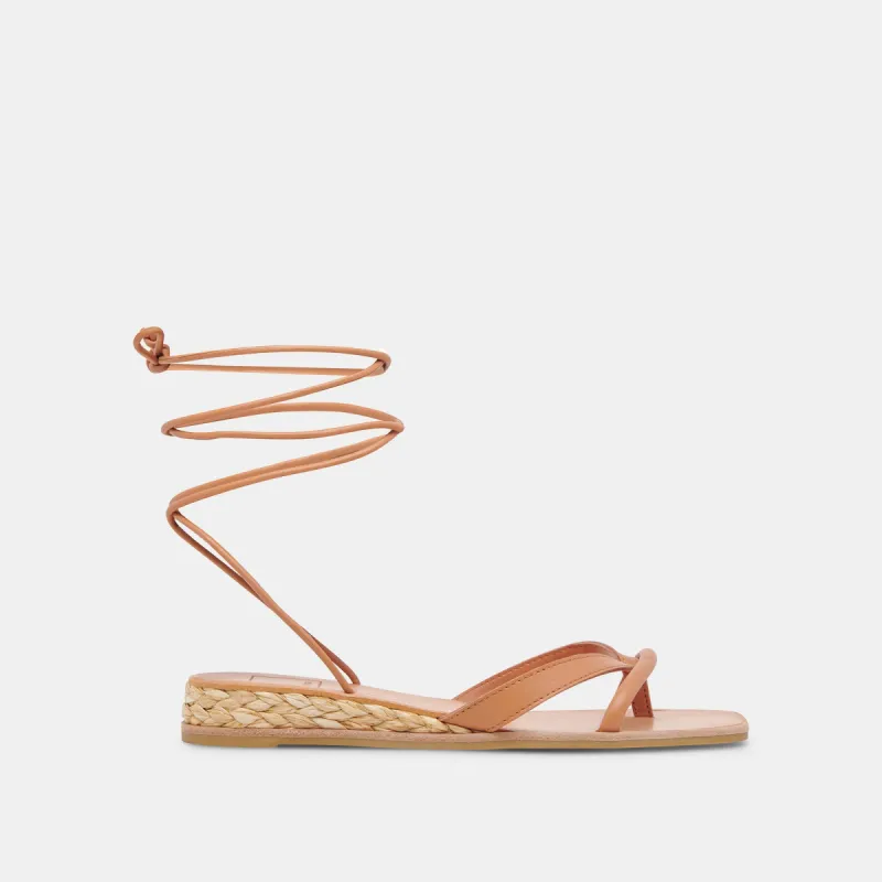 PRAX SANDALS COGNAC LEATHER sold by Dolce Vita