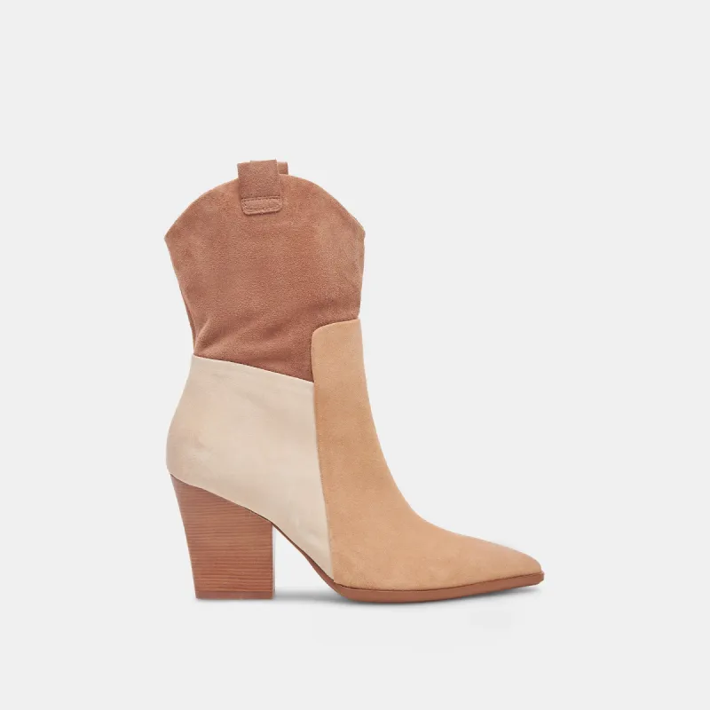 RAGEN BOOTS BROWN MULTI SUEDE sold by Dolce Vita