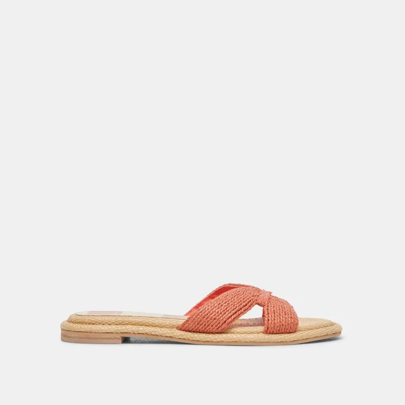 ATOMIC SANDALS PERSIMMON RAFFIA sold by Dolce Vita
