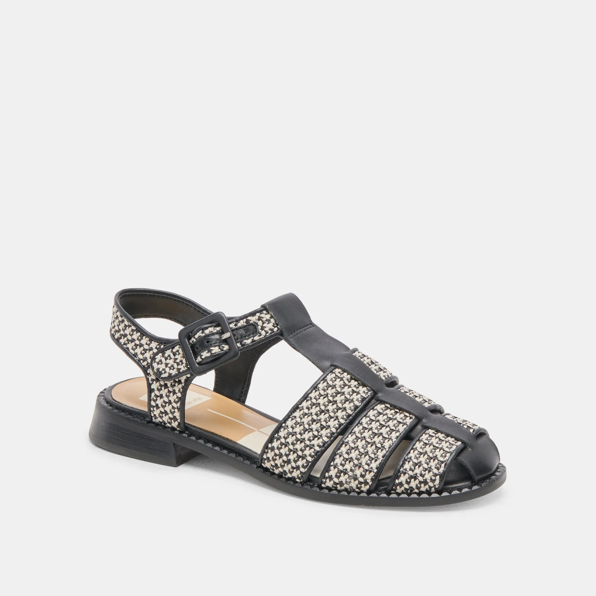 HOLIS SANDALS BLACK MULTI RAFFIA sold by Dolce Vita product image thumbnail 3