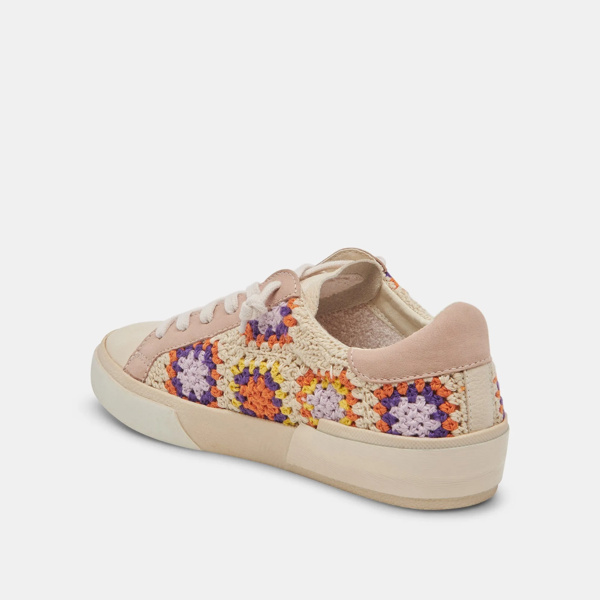ZINA CROCHET SNEAKERS PURPLE FLORAL CROCHET - re:vita sold by Dolce Vita product image thumbnail 5