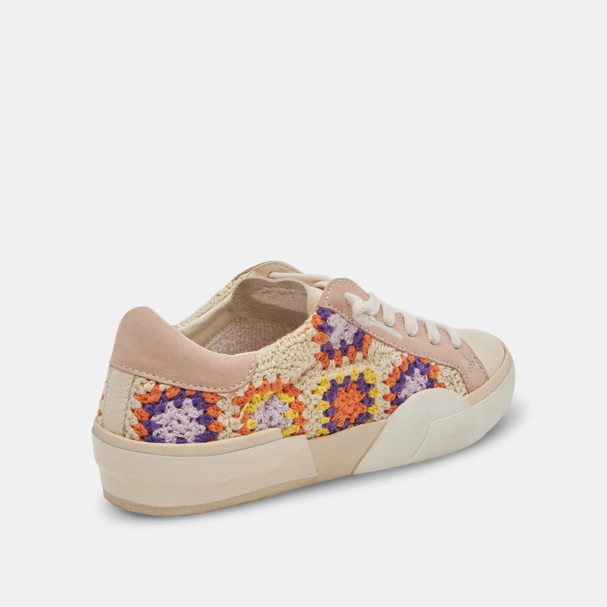 ZINA CROCHET SNEAKERS PURPLE FLORAL CROCHET - re:vita sold by Dolce Vita product image thumbnail 3