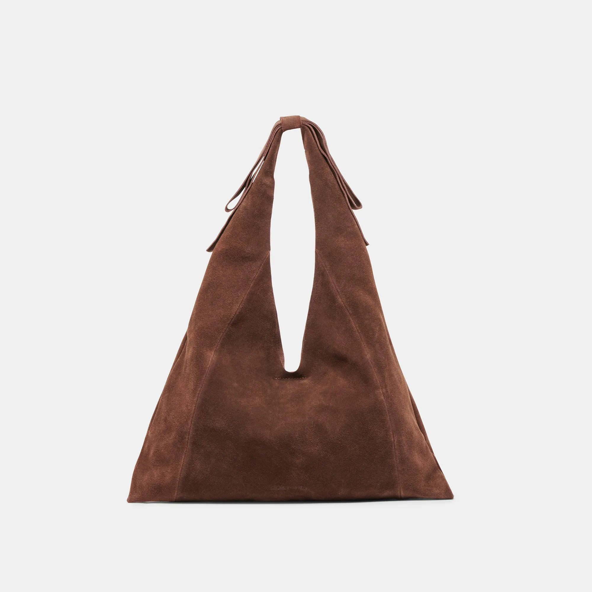 MARIE TOTE CHOCOLATE SUEDE sold by Dolce Vita