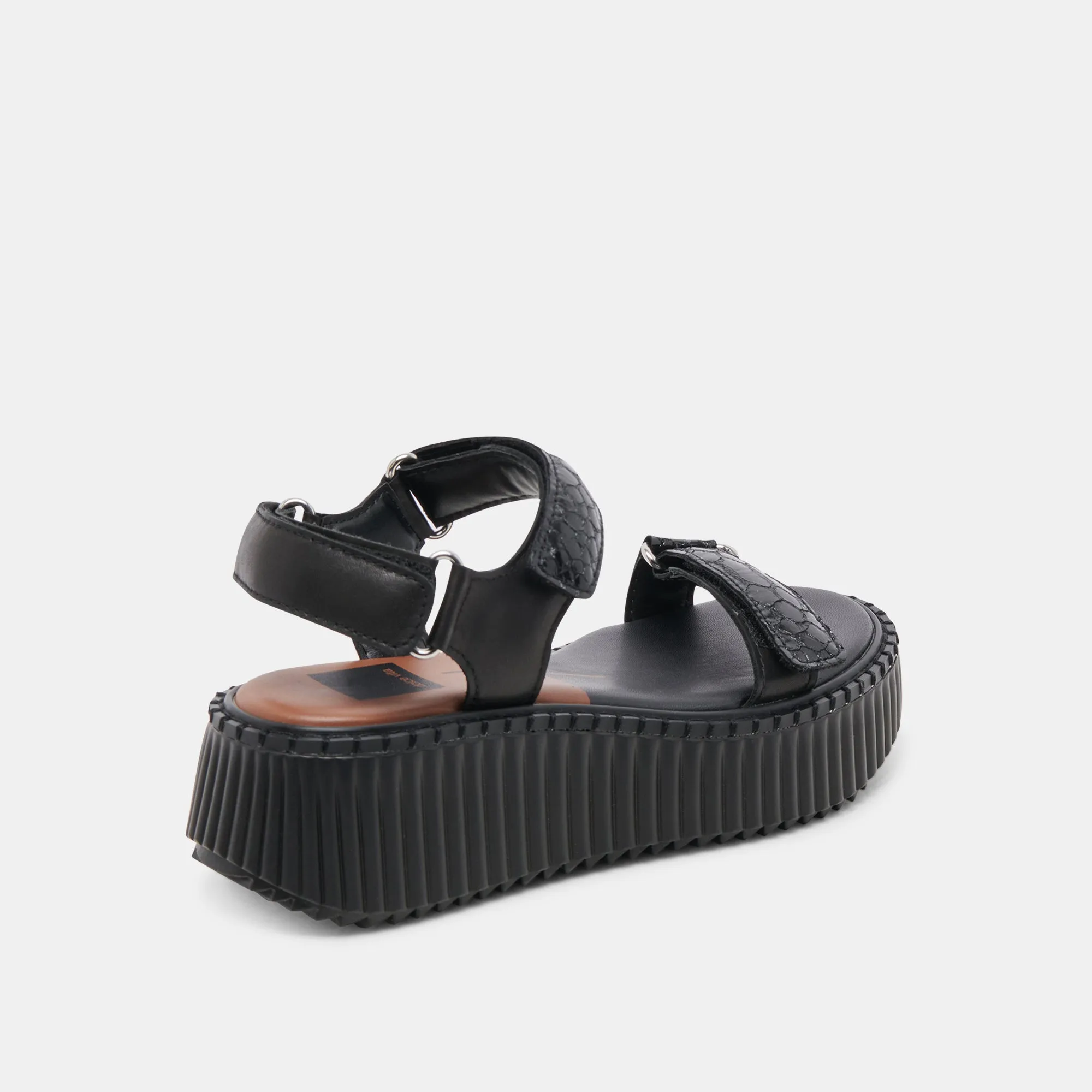 DEBRA SANDALS MIDNIGHT EMBOSSED LEATHER sold by Dolce Vita product image thumbnail 5