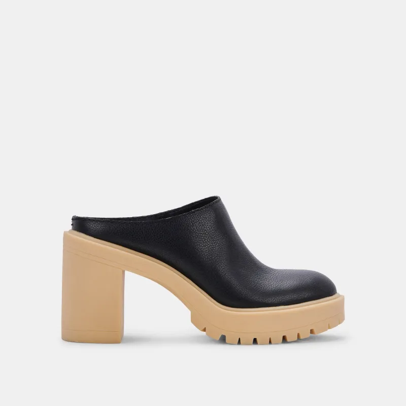CARRY HEELS BLACK LEATHER sold by Dolce Vita