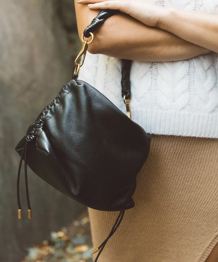 PRESTON SHOULDER/CROSSBODY BLACK LEATHER - re:vita sold by Dolce Vita product image thumbnail 4