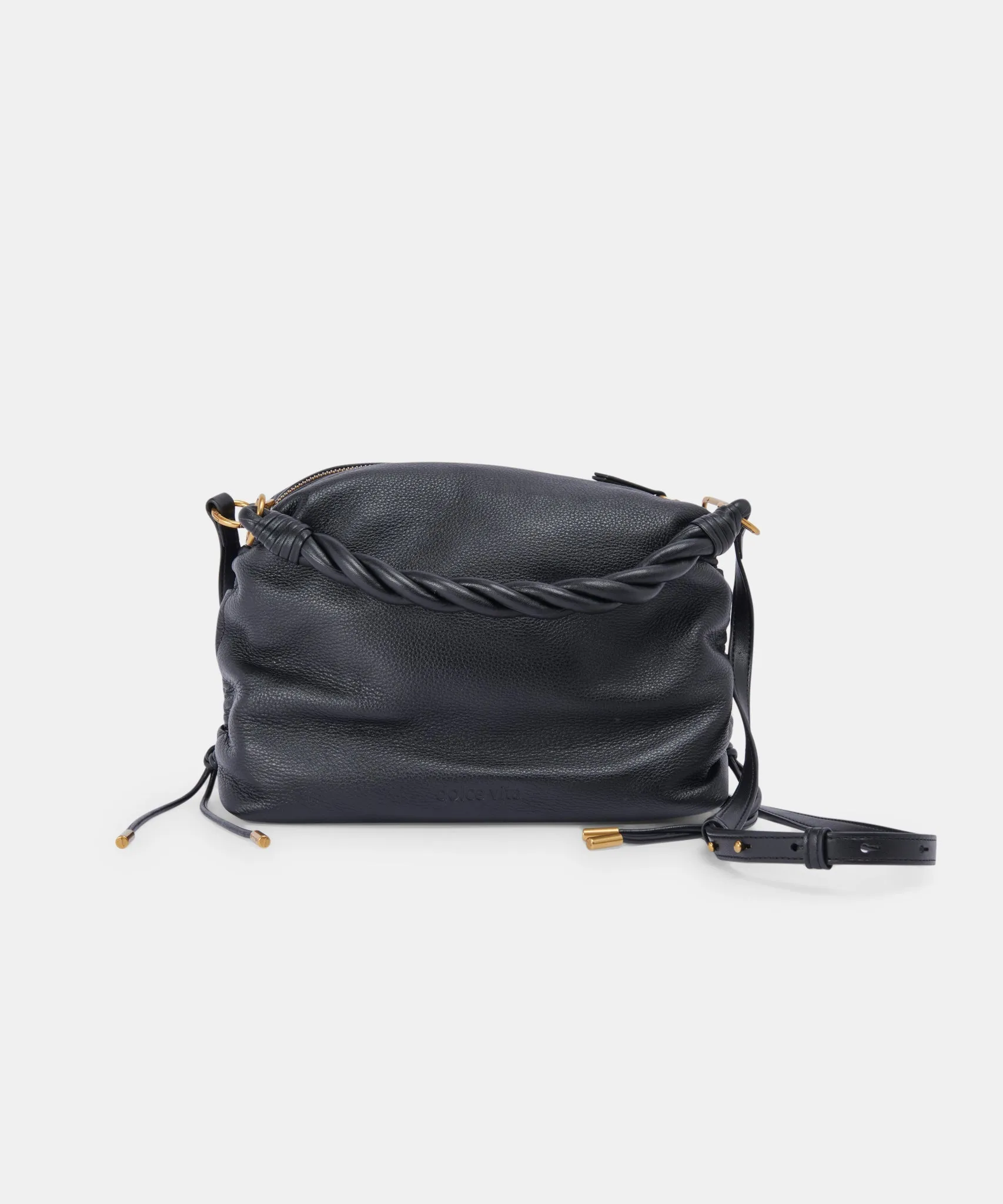 PRESTON SHOULDER/CROSSBODY BLACK LEATHER - re:vita sold by Dolce Vita product image thumbnail 5