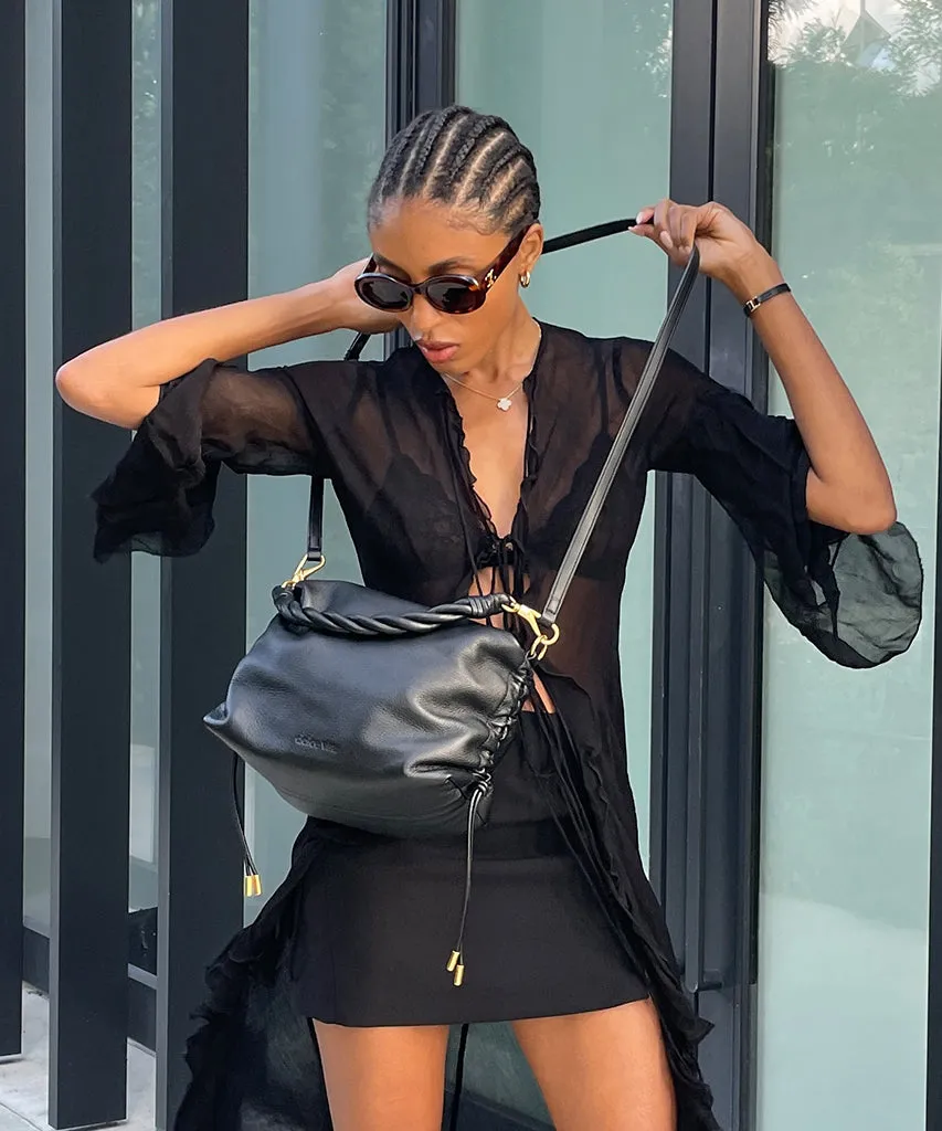 PRESTON SHOULDER/CROSSBODY BLACK LEATHER - re:vita sold by Dolce Vita product image thumbnail 2