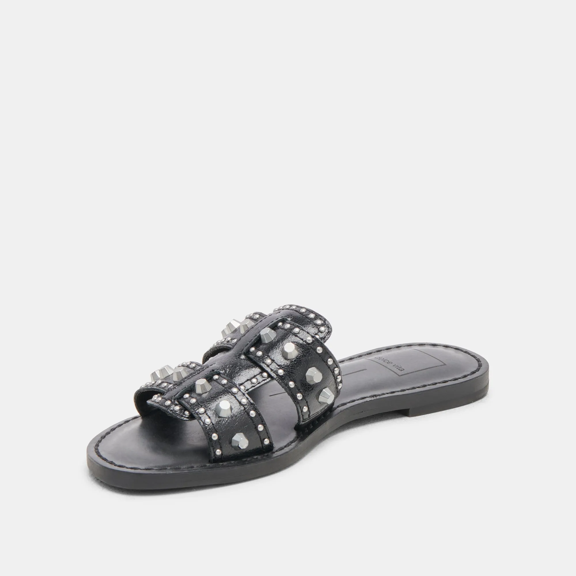 WESLA STUD SANDALS MIDNIGHT CRINKLE PATENT sold by Dolce Vita product image thumbnail 4