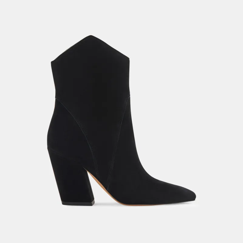 NESTLY BOOTIES BLACK SUEDE sold by Dolce Vita