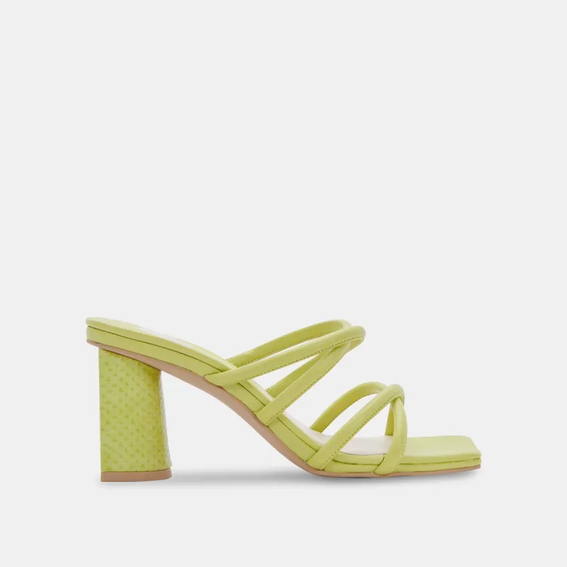 PATSI HEELS LIGHT GREEN LEATHER sold by Dolce Vita