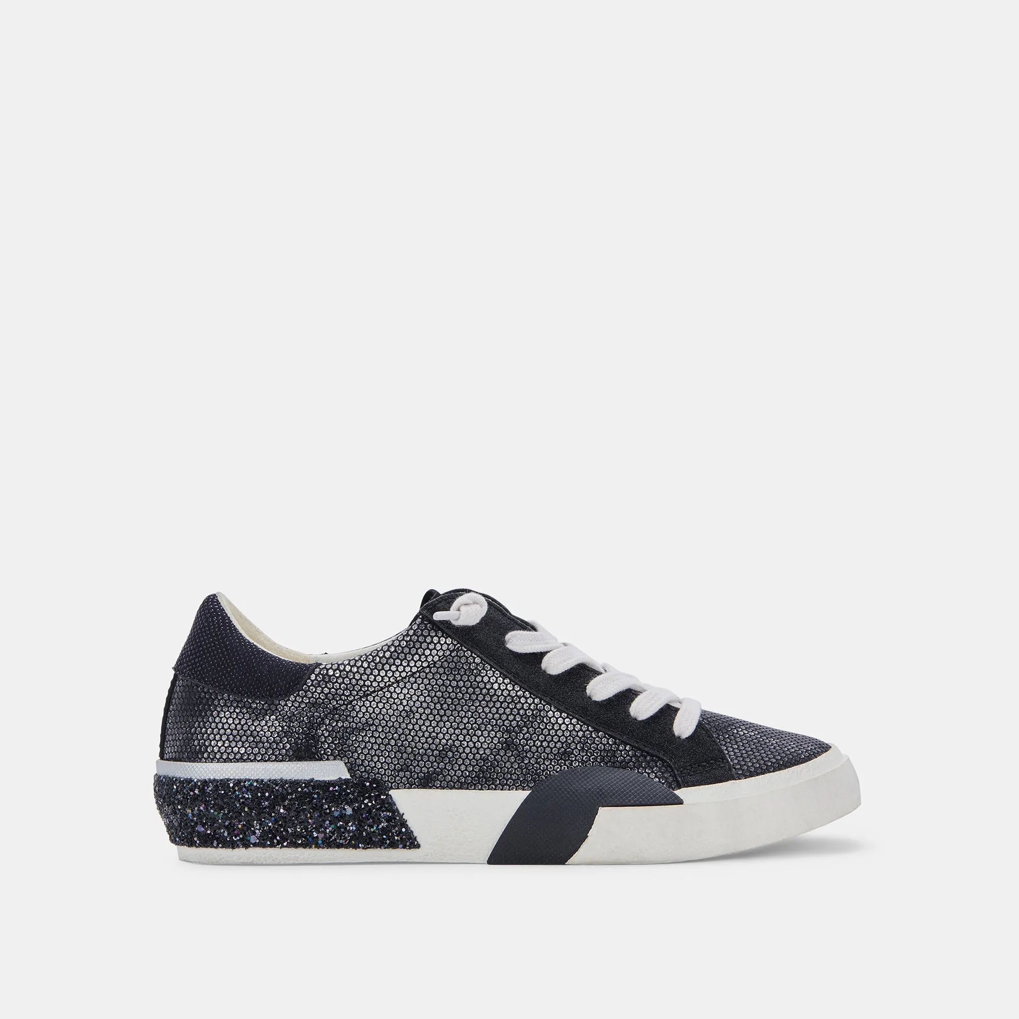ZINA SNEAKERS GUNMETAL LEATHER - re:vita sold by Dolce Vita