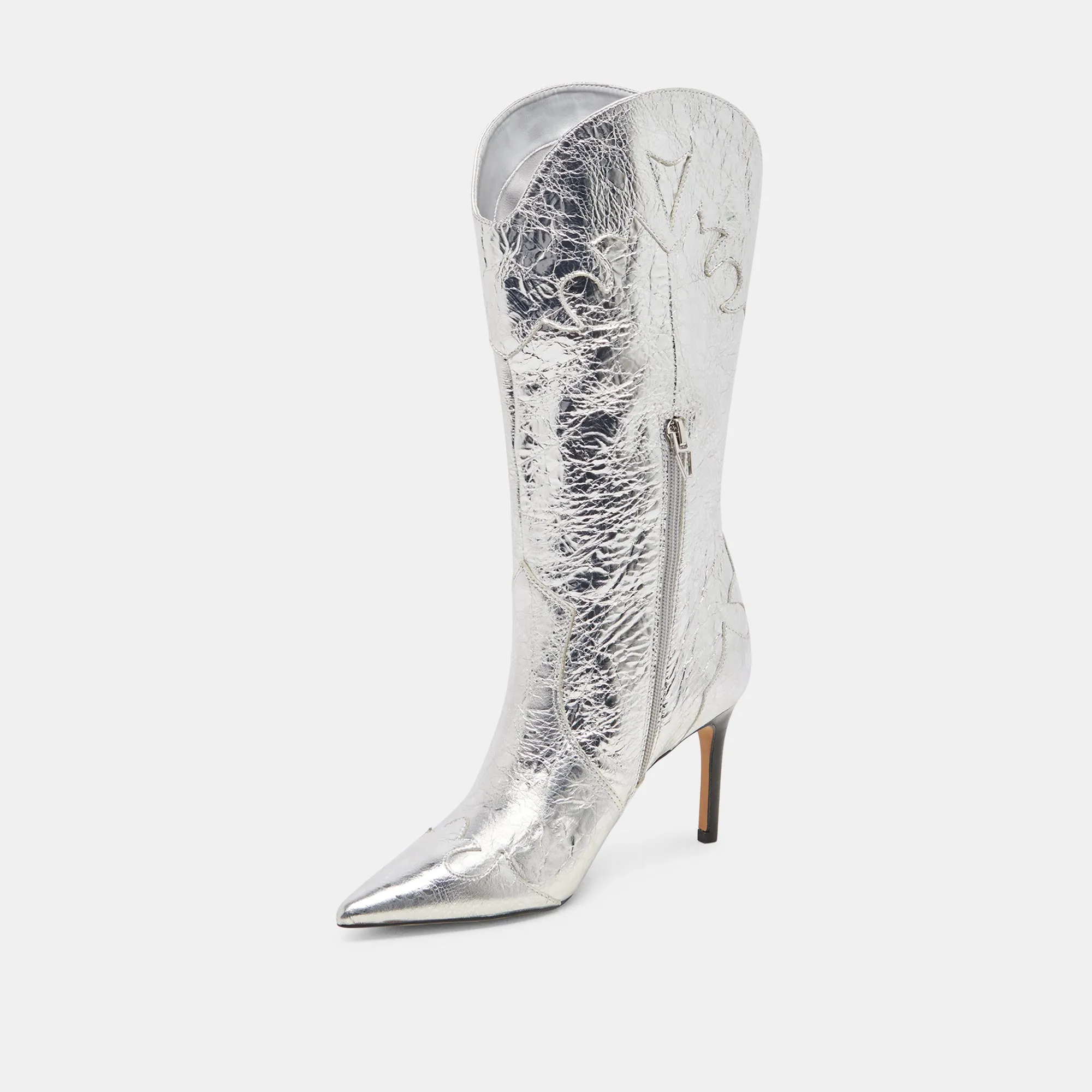 KASEDY BOOTS SILVER DISTRESSED LEATHER sold by Dolce Vita product image thumbnail 4