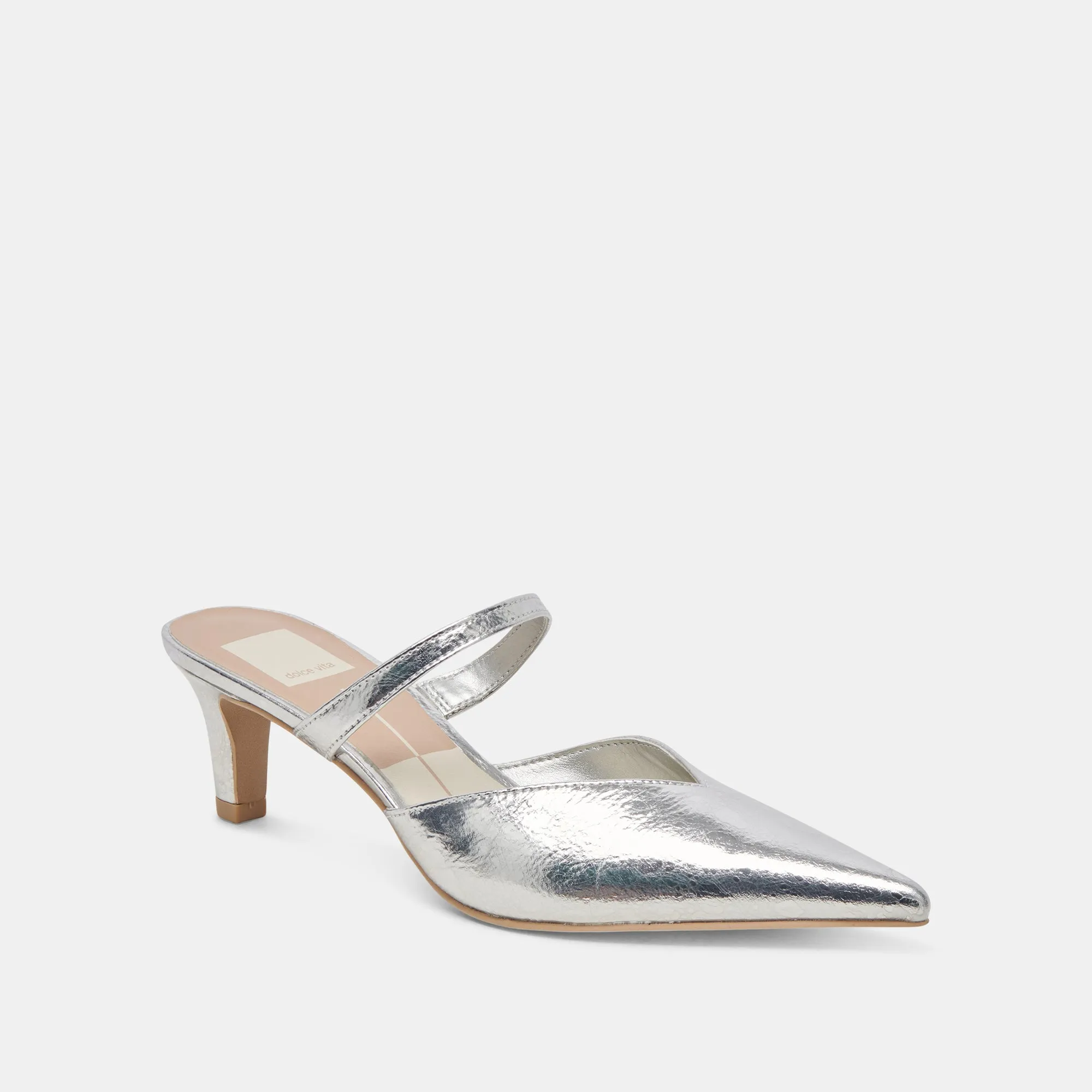 KANIKA MID HEELS SILVER DISTRESSED LEATHER sold by Dolce Vita product image thumbnail 3