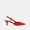ODELA WIDE HEELS CRIMSON SUEDE sold by Dolce Vita
