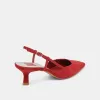 ODELA WIDE HEELS CRIMSON SUEDE sold by Dolce Vita