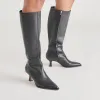 AUGGIE WIDE CALF BOOTS BLACK LEATHER sold by Dolce Vita